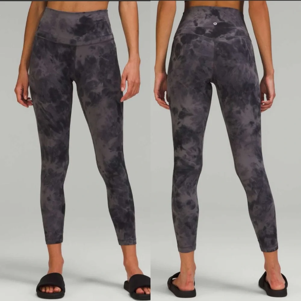 Lululemon Align Pant 26” Diamond Dye Pitch Grey Graphite Grey Leggings Sz 6